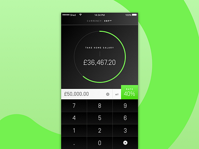 Daily UI #004: Calculator 004 calculator daily ui dailyui mobile salary tax ui ux