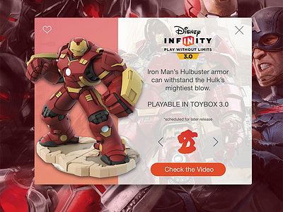 Day 027 - Hulkbuster Card 100days card hulkbuster interface ironman ui