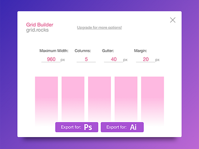 Day 030 - Grid Builder 100days builder card grid interface ui