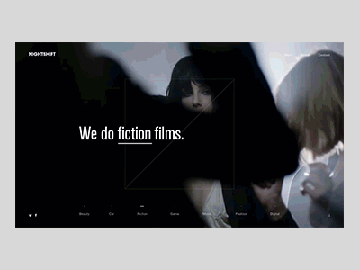 Interface interface motion typography video website