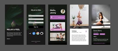 Yoga Taimi Mobile App design development mobileapp ui ux web web design