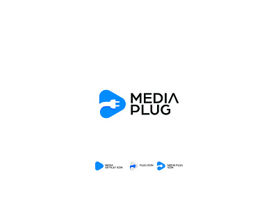 Modern Meaningful Media plug logo (Unused) best logo best mark logo blue logo icon icon logo logo design logo mark media media logo media plug logo modern logo new logo plug