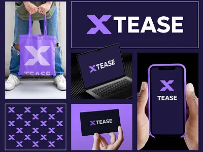 Xtease Logo Design branding ecommerce icon lettermark logo logo design logotype minimal logo modern logo print symbol tech tech logo technology typography ui x x logo