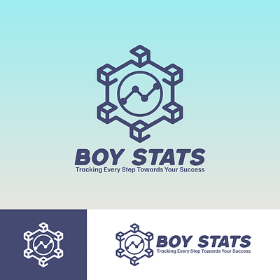 Boy Stats Logo abstract analytics business clean data development geometric growth improvement line logo metrics minimal modern progress simple stats success tech vector