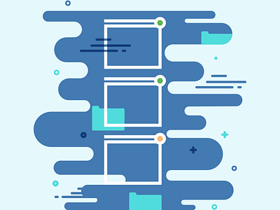 Blobs in Space allocation file line organize