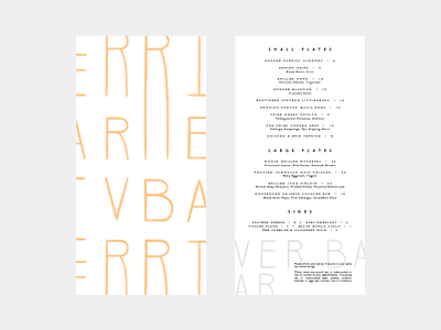 River Bar bar brand branding custom hand drawn hospitality logo menu menus restaurant