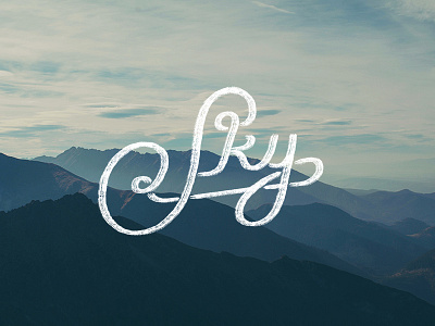 Sky lettering brush font hand lettering lettering s script sky