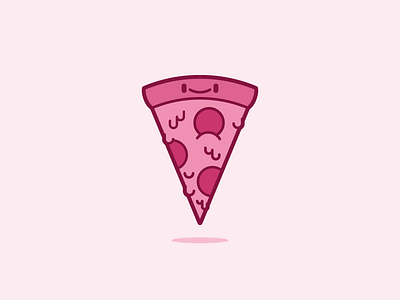 First Shot! dribbble first shot hello illustrator pin pin game pink pizza thick lines