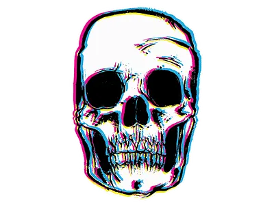 CMYK Skull