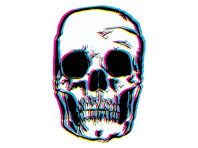 CMYK Skull