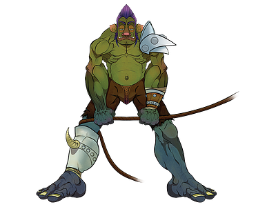 Half Orc Barbarian