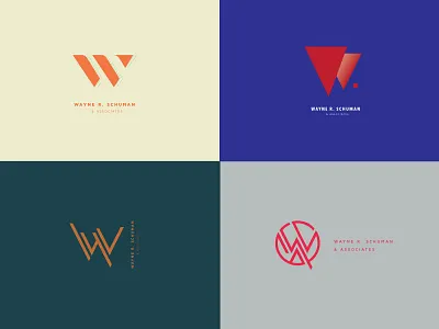 Logo Concepts and Color letters logo marks w