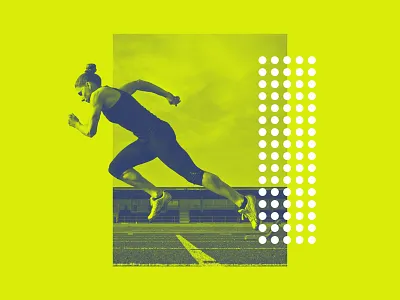 NEON LOVE geometric gradient marathon neon overlay pattern race runner running screenprint