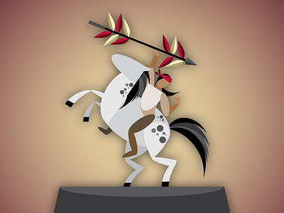 Unconquered Vector college florida florida state football fsu illustration osceola renegade seminole unconquered university vector