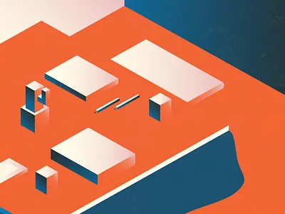 Kotatsu Afternoon book cactus color drawing gradients illustrator japanese kotatsu orange sketchbook tea