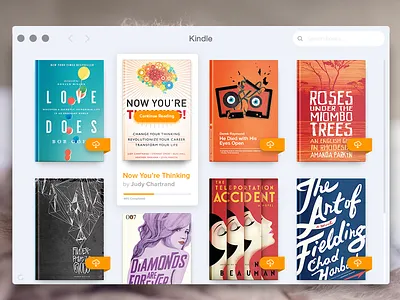 Kindle for OS X Redesign kindle mac os x redesign refresh ui