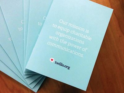 Twilio.org - brochure billion messages for good charity dotorg nonprofit twilio twilio.org