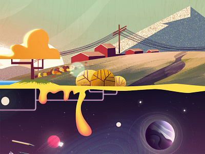 Detail/01 art artwork background conceptart digitalart illustration landscape nature planet robot space star