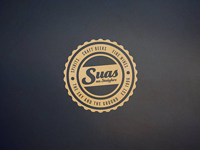 Suas an Staighre bar branding contemporary creative creative type design icon ireland lettering logo vintage visual identity