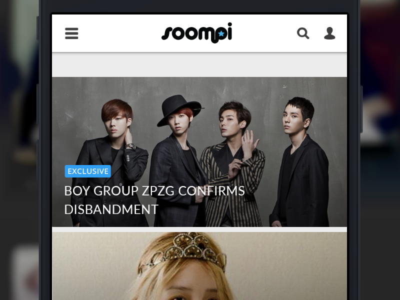 Soompi Mobile Web kpop made with invision mobile web news responsive soompi