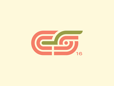 Creative South 2016 2016 creative creative south crew fun lines logo peach south tallahassee vector