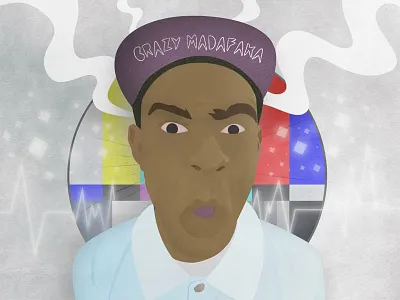 Tyler, The Creator creator hip hop music portrait rap tyler vector