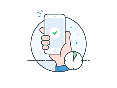 Made in five minutes - illustration app bundle hand illustration intro cards ios iphone onboarding