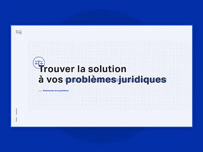 Legal — Home Layout blue interactive legal minimal ui ux web white