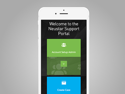 Neustar card based UI layout - iPhone cards iphone mobile responsive ui