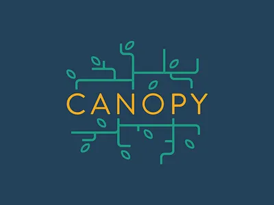 Canopy branch brandon grotesque canopy leaf logo tree