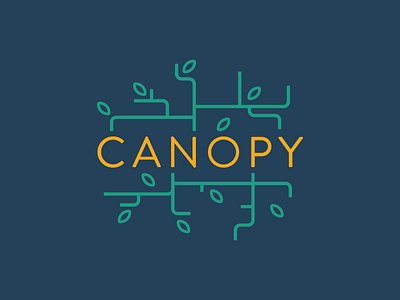 Canopy branch brandon grotesque canopy leaf logo tree