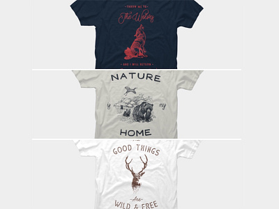 Wild collection apparel design font graphic design lettering nature tshirt design typo typographer typography wild