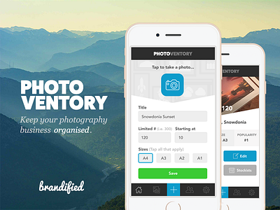 Photoventory android app brandified clean design development ios photo photography photoventory ui white