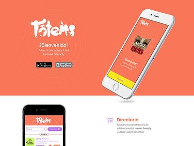 Tótems App Landing Page app landing page pet friendly tótems