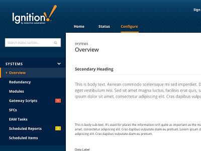 Gateway Branding accordion interface list nav navigation responsive sidebar sketch styleguide ui