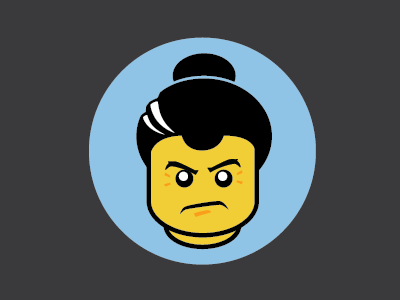 Domo Hack Night Sumo character hack a thon icon illustration lego linework sticker sumo