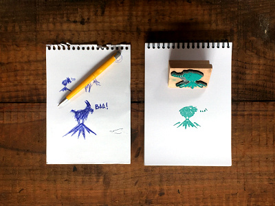 Rubber stamped! branding logo new zealand stamp