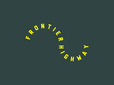 Frontier Highway Experiment concept frontier highway highway logo road street unused