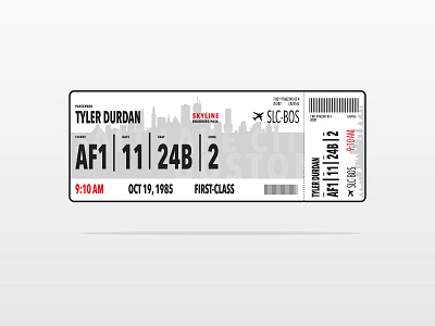 Boarding Pass black boarding boston daily ui flight gray info ios red ticket ui uiux