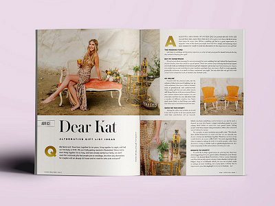 Rock n Roll Bride layout design editorial