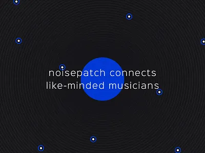 Like-minded blue connect landing music musicians noisepatch page