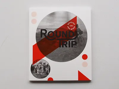 Round Trip bicycle book book cover collage cover art lettering logo print typography