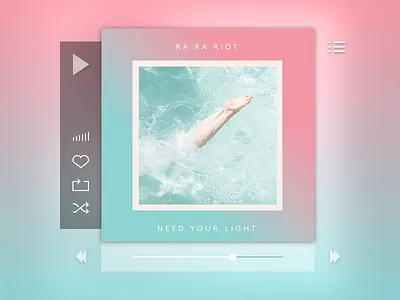 Dailyui 009 Music Player 009 concept dailyui desktop iconography music player ui