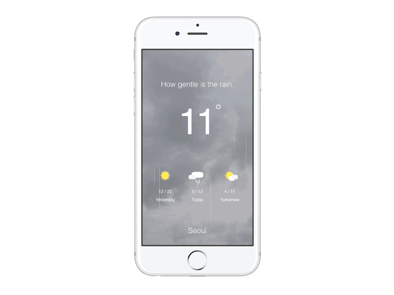 Weather forecast animation framer interaction prototyping ui ux
