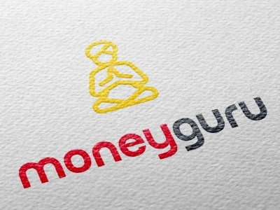 Moneyguru logo 2 black design gold graphic design graphic designer graphics guru money moneyguru red