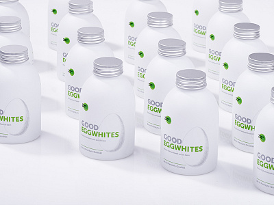 Good Eggwhites — Package bottle branding egg fitness food health liquid packaging protein sport