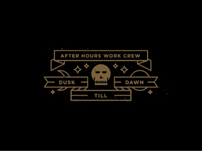 After Hours Crew after hours brand branding logo mark skull