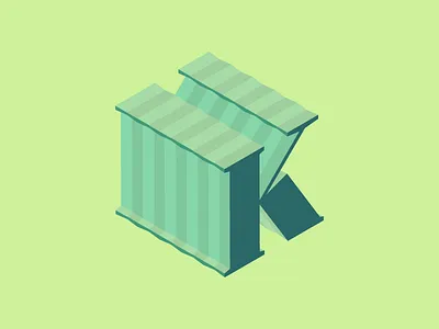 K — 36 Days Of Type 36 days k 36 days of type 3d alphabet bryn taylor colour k letter type typography