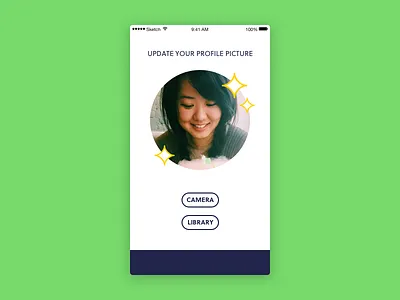 Daily UI 031 – Picture Upload camera daily ui daily ui 031 library profile picture upload