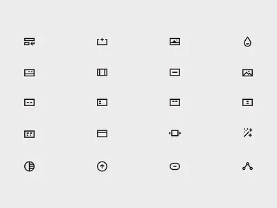 Mini Icons function icons layout template